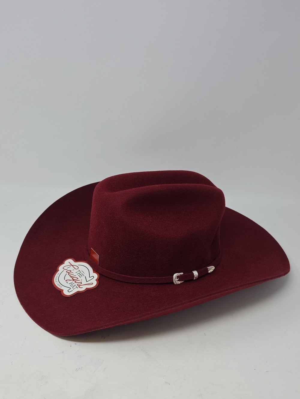 Charlie Horse 1 The Cowgirl Hat Red Felt Western Hat Women Wool Cranberry Size M